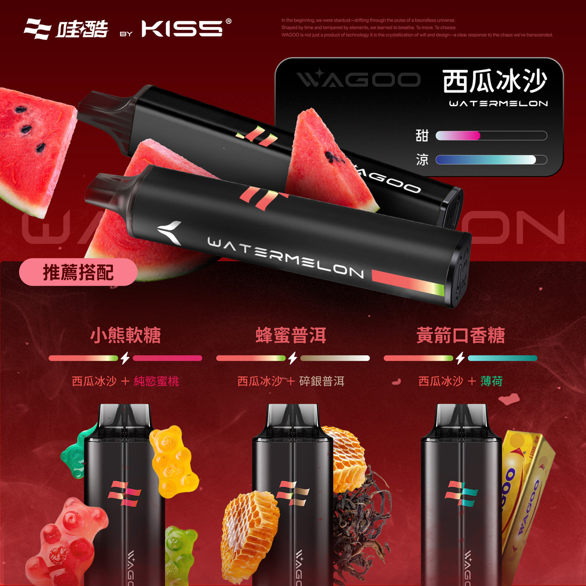 KISS 哇酷 6500口【雙芯組合 口味自由混搭更好玩】
